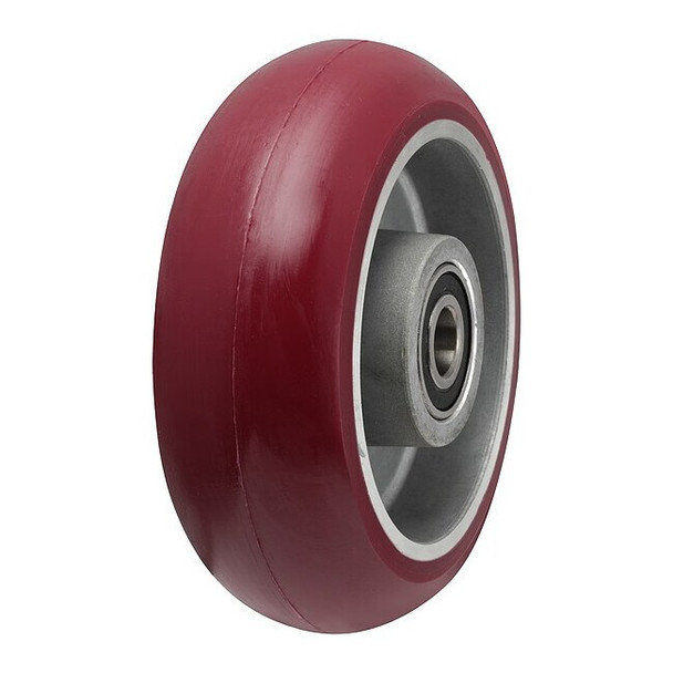 Albion Caster Wheel,4"dia,1,500 lb,Red AX0422808MAX