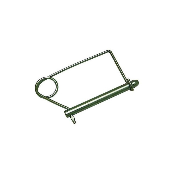 Snap Safety Pin, 5/16 in Dia, 4 in Lg, 4-7/16 in Overall Lg