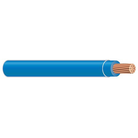 XHHW Building Wire, Copper, 14 AWG, 1C, Blue, Stranded, 500 ft