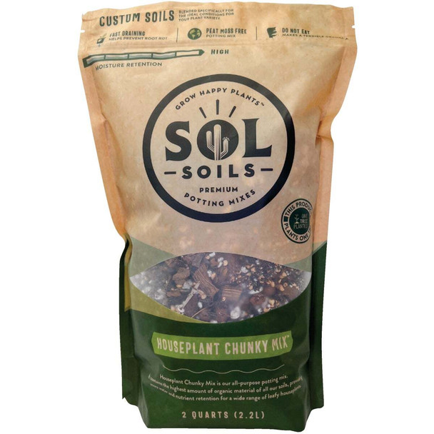 Sol Soils 2 Qt. Houseplant Chunky Mix 01-004-02