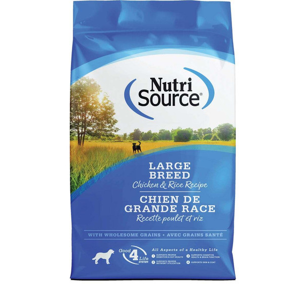 NutriSource 26 Lb. Chicken & Rice Recipe Large Breed Dog Food 26102