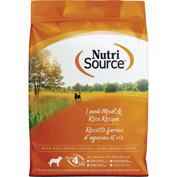 NutriSource 26 Lb. Lamb Meal & Rice Recipe Dog Food 26605
