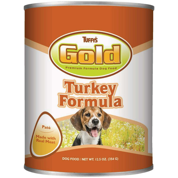 Tuffy's Gold 12.5 Oz. Turkey Wet Dog Food 92553