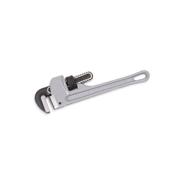 14" L 2-9/16" Cap. Aluminum Pipe Wrench,14",Aluminum Heavy Duty
