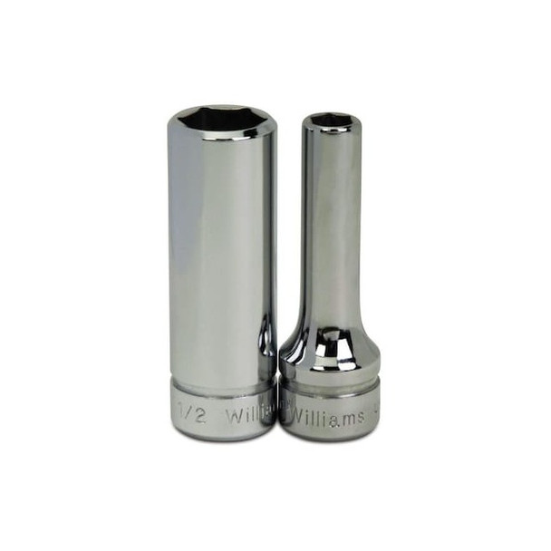 Williams 3/8" Drive, 7mm Metric Socket, 6 Points, Deep 3/8" D,6Pt,7mm JHWBMD-607
