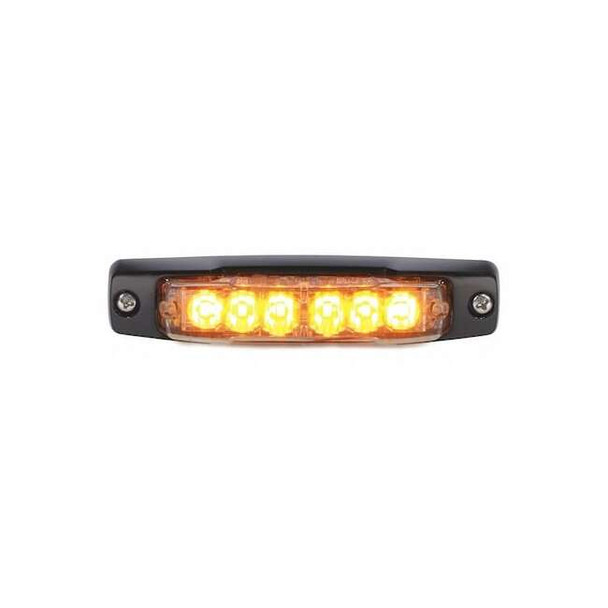 Warning Light, Amber, 12V DC, Variable FPM, Not Applicable Dia.