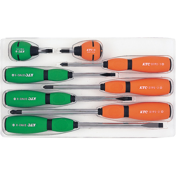 SOFT GRIP SCREWDRIVER SET (8pcs.) TD2798