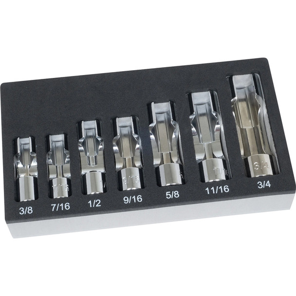 SAE Flare Nut Socket Set, 7 pc. 13180
