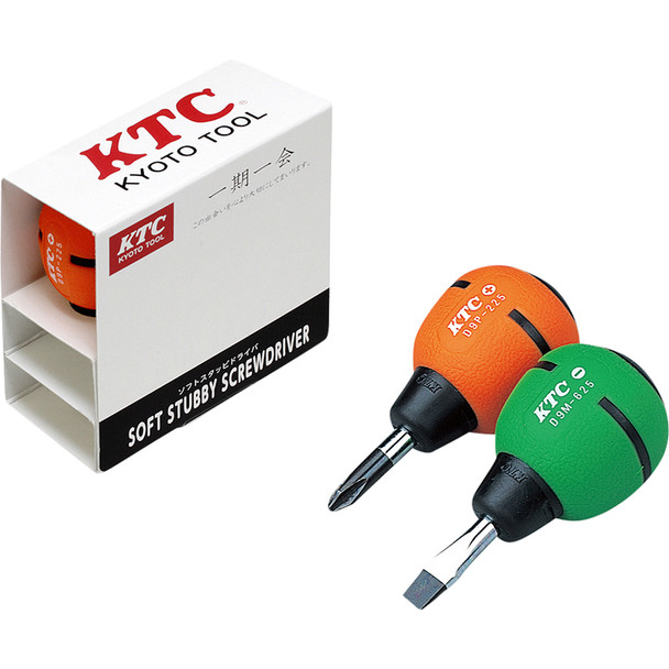 Soft Grip Stubby Screwdriver Gift Set (2pcs) TD902