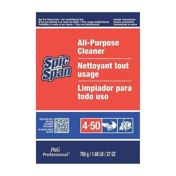 Spic and Span Cleaner/Degreaser, 27 Oz Box, Powder, Light Green, 12 PK 31973