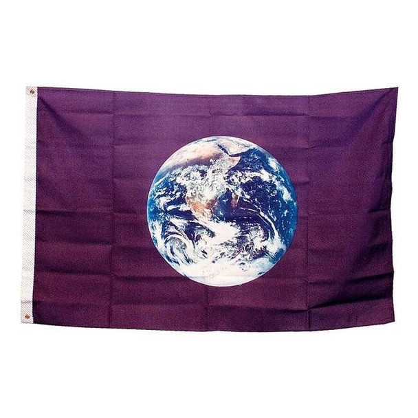 Annin Flagmakers Earth Flag,3x5 Ft,Nylon 1347