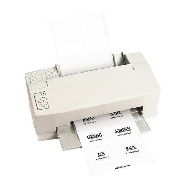 Partners Brand Badge Inserts, Paper, 4" x 3", White, PK300 BH140