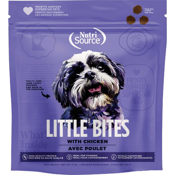 NutriSource Little Bites 6 Oz. Chicken Dog Treat 80004