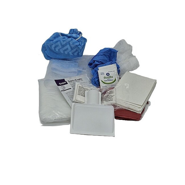 First Voice Bloodborne Pathogen Spill Clean-Up Kit, Deluxe BP002