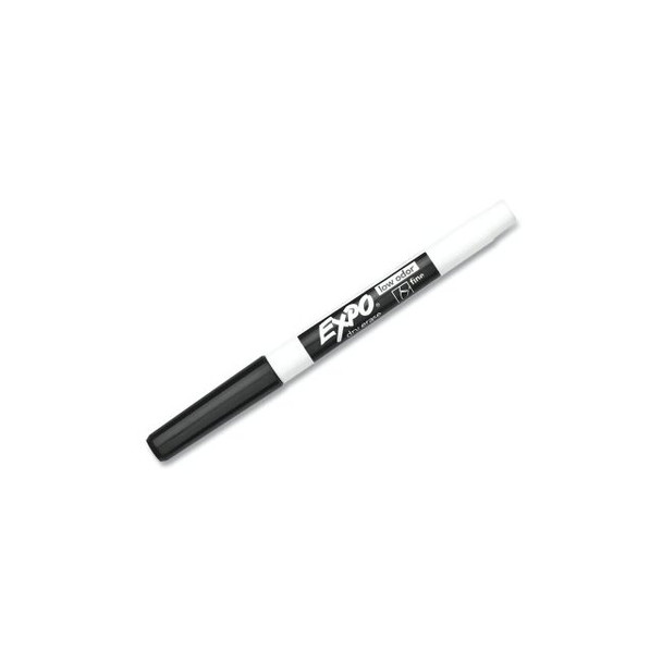 Low Odor Dry Erase Marker, Black, Fine Bullet