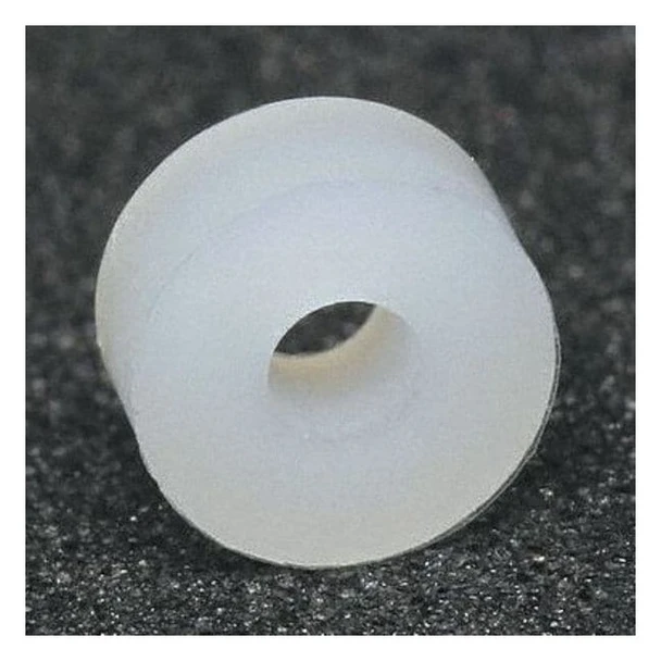 Spacer, #10 Screw Size, Plain Nylon, 1 in Overall Lg, 0.194 in Inside Dia, 10 PK
