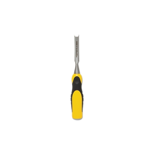 Wood Chisel, 9-1/4 in L, Plastic Handle, Yellow