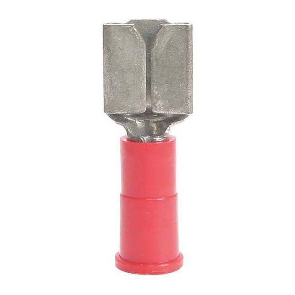 3m Wire Disconnect, Brass, Red, Vinyl, PK25 FDV18-250Q