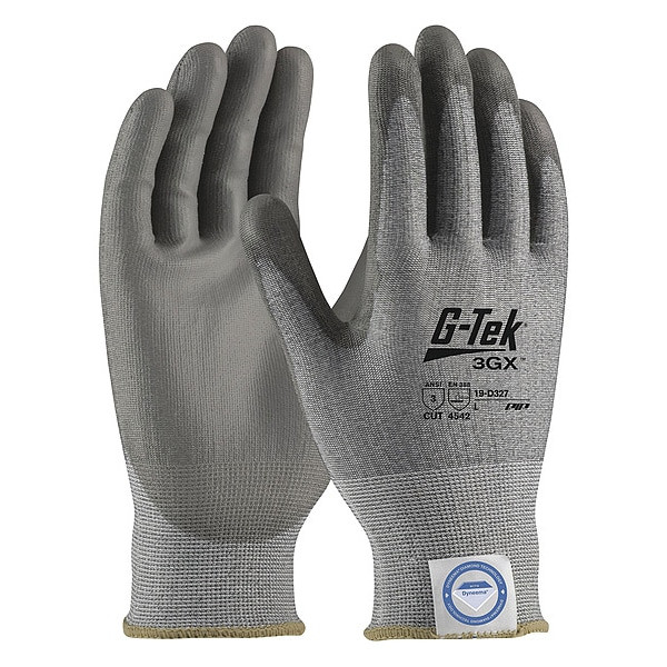 Cut-Resistant Glove, Cut Level A3 ,Dipped ,Polyurethane ,Smooth ,M 12 PK
