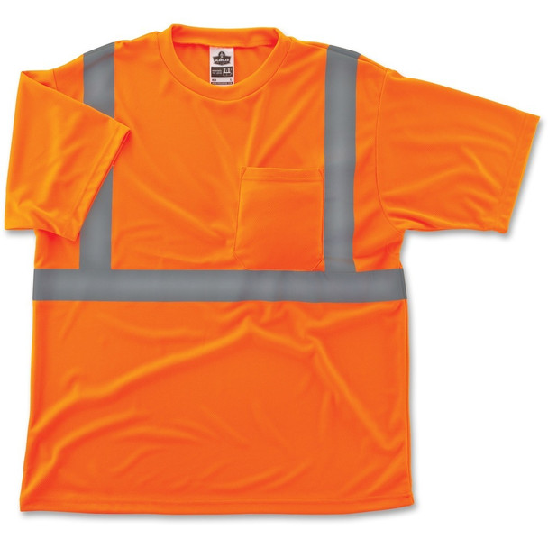 Ergodyne Class 2 Reflective Orange T-Shirt - Medium Size
