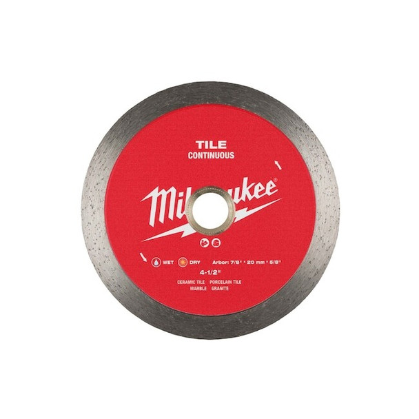 Milwaukee Tool DiamondSawBlade,Diam:4.5", 49-93-9504