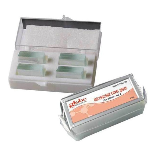 Globe Scientific Microscope Cover Glass,24x50mm,PK10 1415-10