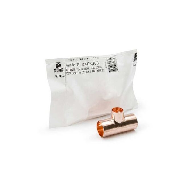 Streamline Tee,Bronze,Cup3/4",Cup3/4",Cup3/4" W 40230CB