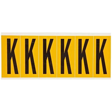 Brady LetterLabel,Vinyl,3-1/2inH,1-1/2inW 1550-K