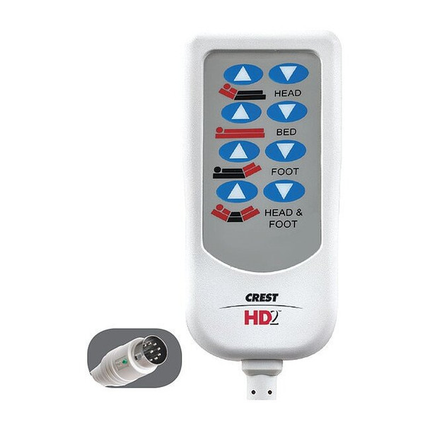 Crest Healthcare Bed Control,HD2,For NOA,8-Pin Din BCAK800