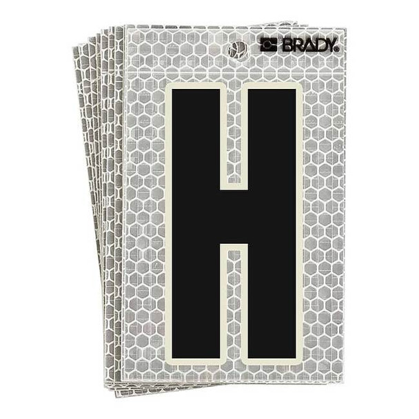 Brady LetterLabel,6inH,3inW,PK10 3020-H