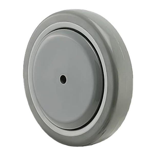Shepherd Hardware Caster Wheel,4"dia,300 lb,Gray WH04.0X1.25TPU33(GG)375