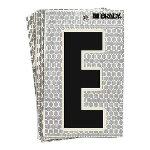 Brady LetterLabel,6inH,3inW,PK10 3020-E