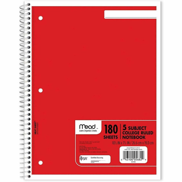 Mead Spiral Notebook 05682