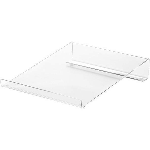 Business Source Large Acrylic Calculator Stand - Clear - 1 Each