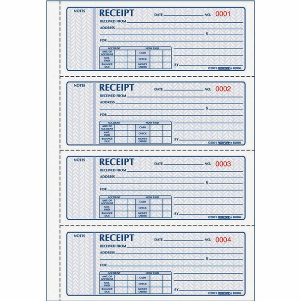 Rediform  Receipt Book 8L808