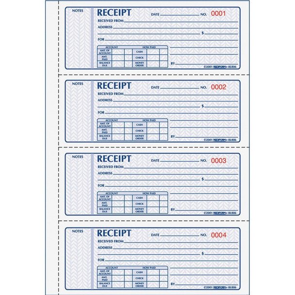 Rediform  Receipt Book 8L816