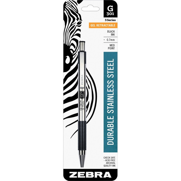 Zebra Steel Gel Pen 41311