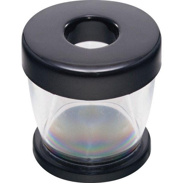 Gem Office Products Paper Clip Dispenser - Plastic - Black - 1 Each