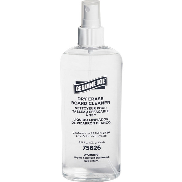Genuine Joe Dry-erase Board 8 oz. Cleaner - Clear - 1 Each
