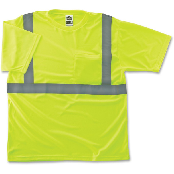 Ergodyne Class 2 Reflective Lime T-Shirt - 2XL Size
