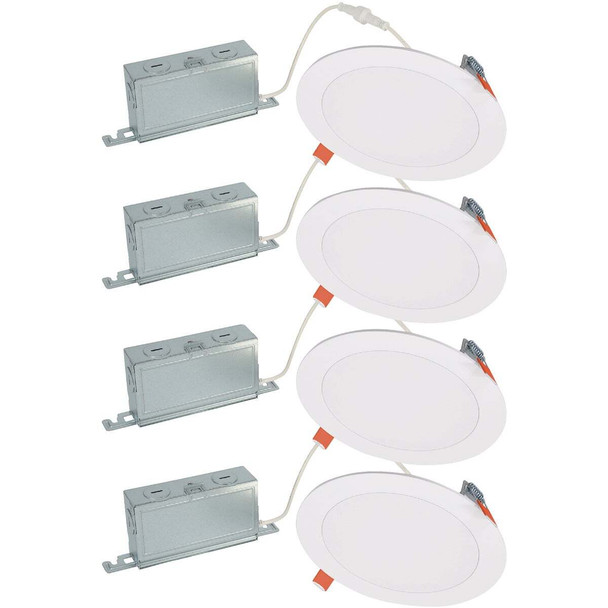 Halo 6 In. 900 Lm. 5CCT Canless LED Light (4-Pack) HLBSL609FS5-4PK