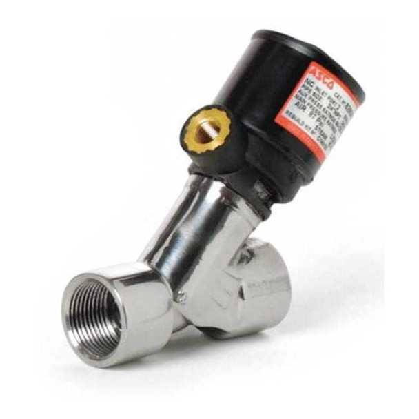 Asco RedHat Angle Body Piston Valve,SS,NC,3/4 In 8290A793
