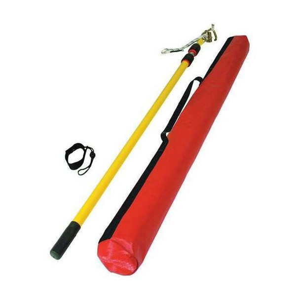 Rescue Pole, Not Applicable, Yellow, ,Bag, Carabiner, Pigtail, Tool Lanyard