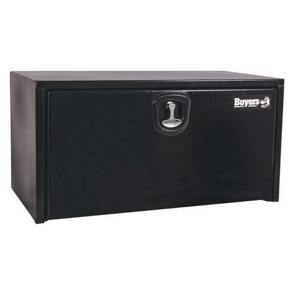 24x24x36 Inch Black Steel Underbody Truck Box With 3-Point Latch