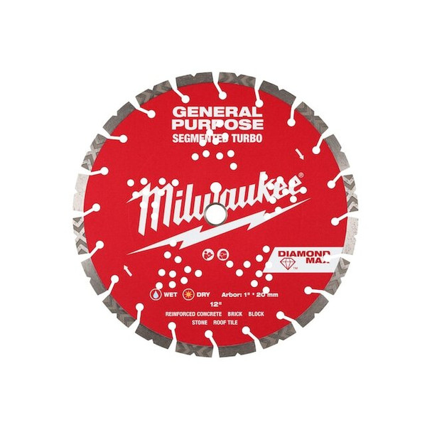 12" DIAMOND MAX Segmented Turbo, General Purpose Diamond Blade