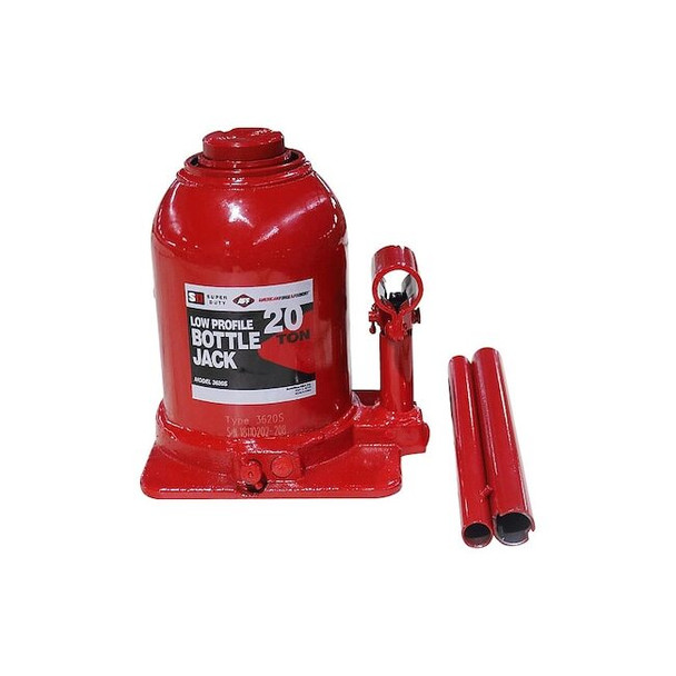 American Forge & Foundry Bottle Jack,20 ton,Max Lift 13 3/4" H 3620S