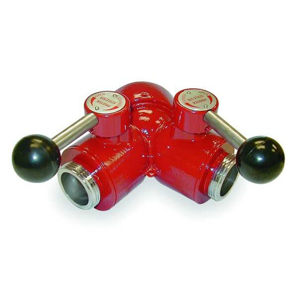 Moon American Wye Ball Valve,1-1/2 F NH,(2) 1-1/2 MNST 429-1521524