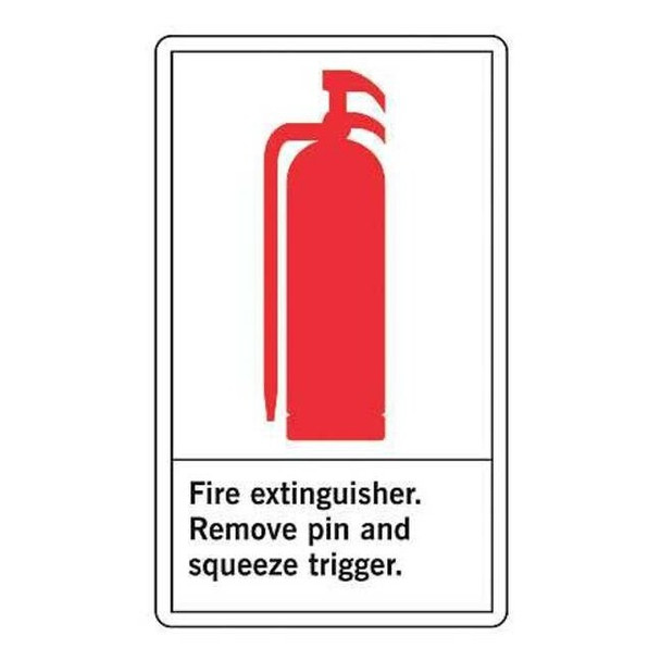 Label, 5 in Height, 3 1/2 in Width, Vinyl, Vertical Rectangle, English