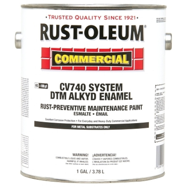 Alkyd Enamel Gloss White Rust-Preventative Maintenance Paint Pack of 2