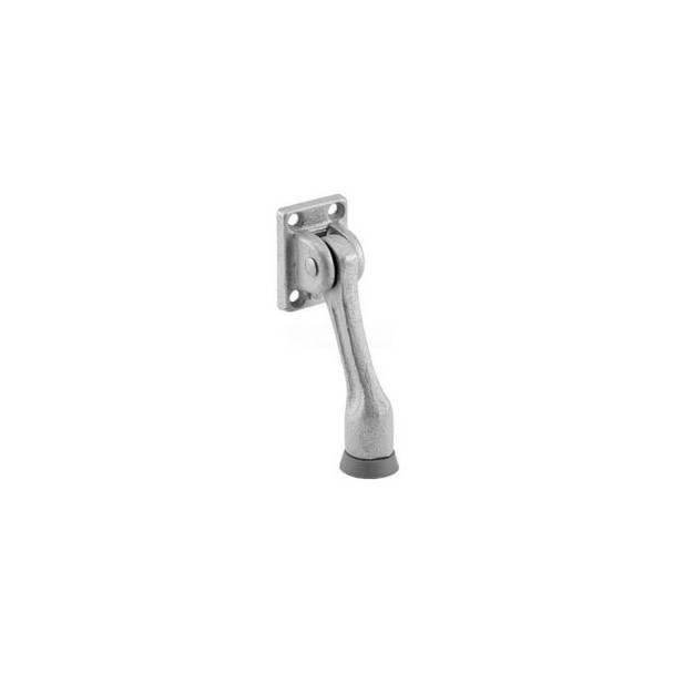 Door Stop Spring Loaded H.D. Iron Aluminum Finish - 658-1013